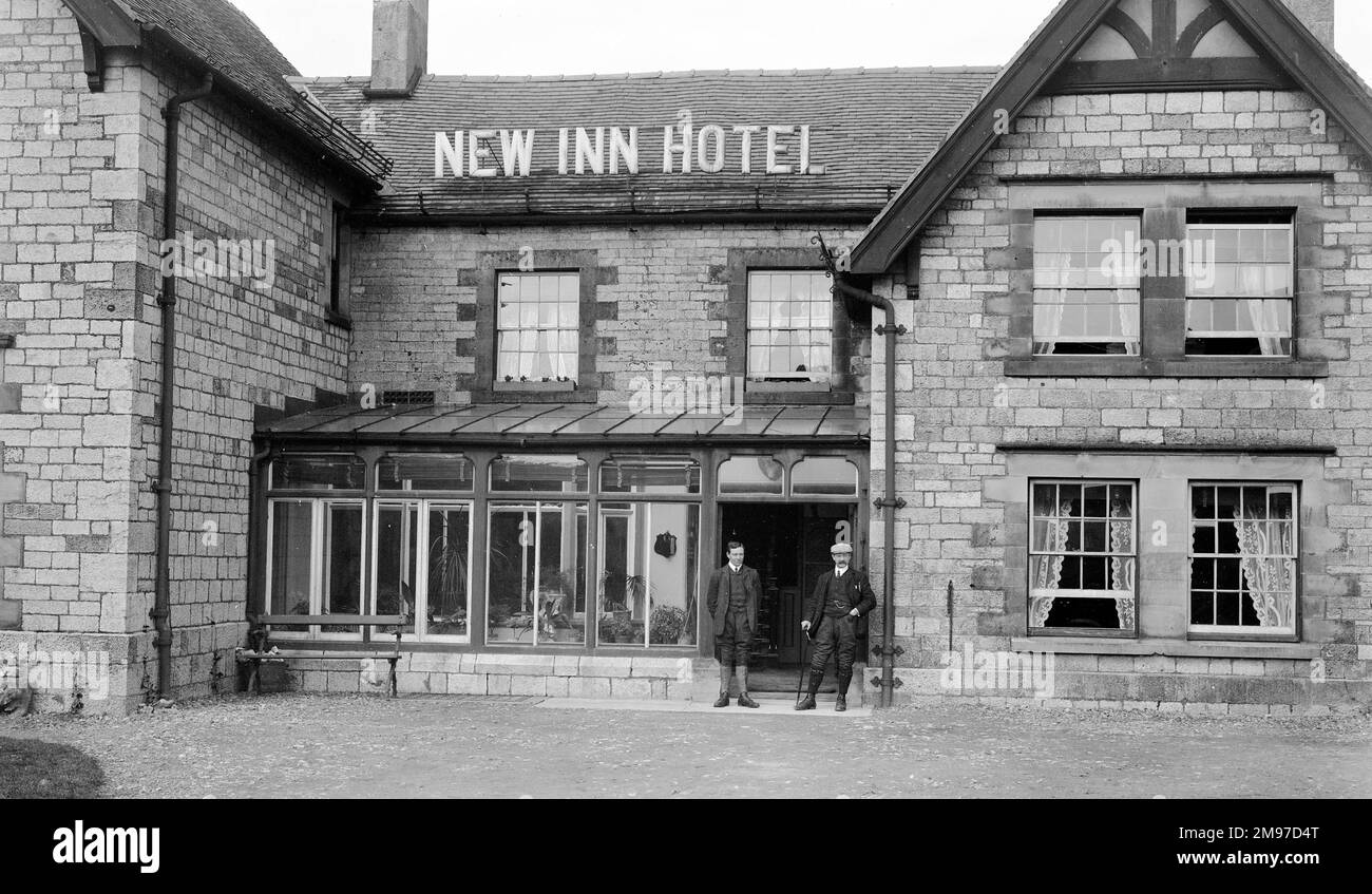 New Inn, Alsop-en-le-Dale, Derbyshire, Ostern 1906. Stockfoto