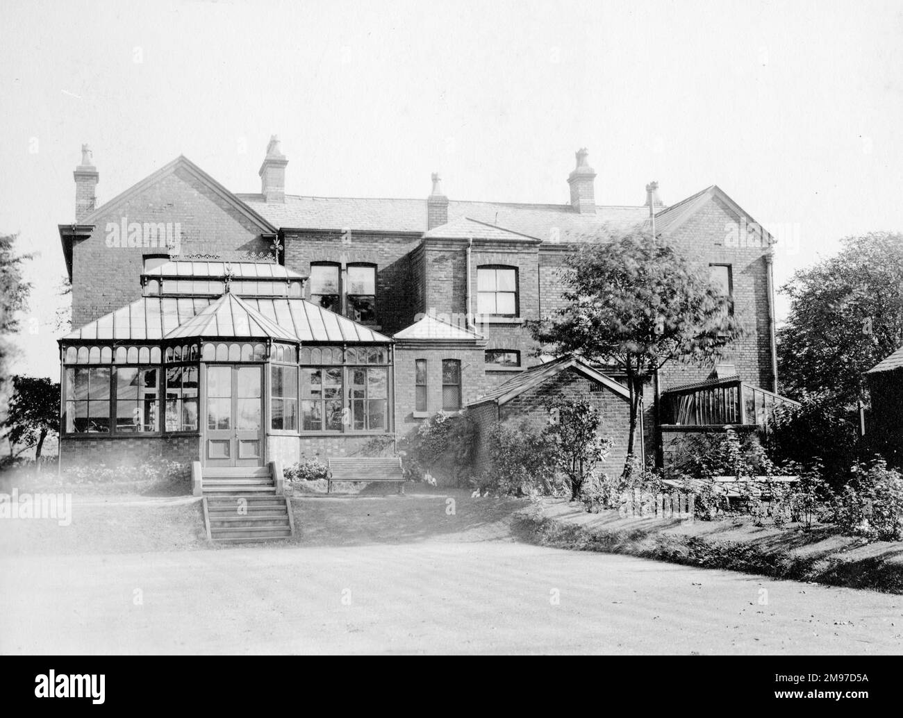 Strathclyde, Offerton Lane, Stockport - eine viktorianische Residenz, die von einem der Bewohner fotografiert wurde. Das Haus gehört jetzt dem Stockport Council Stockfoto