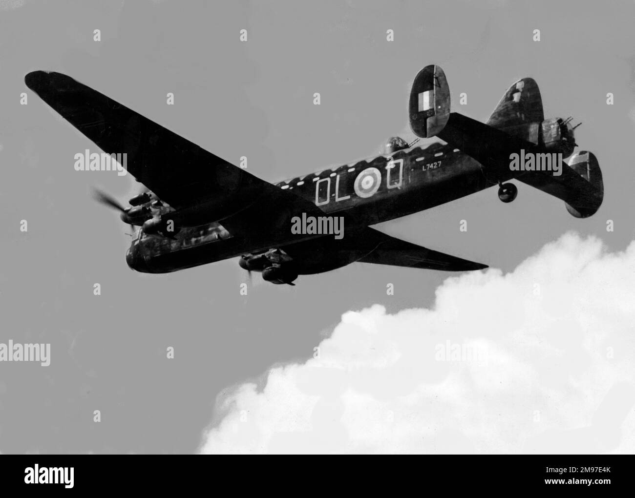Avro 679 Manchester I-A Desaster von Anfang an wurden aufgrund der unzuverlässigen Triebwerke nur 202 dieser Bomber gebaut. Stockfoto