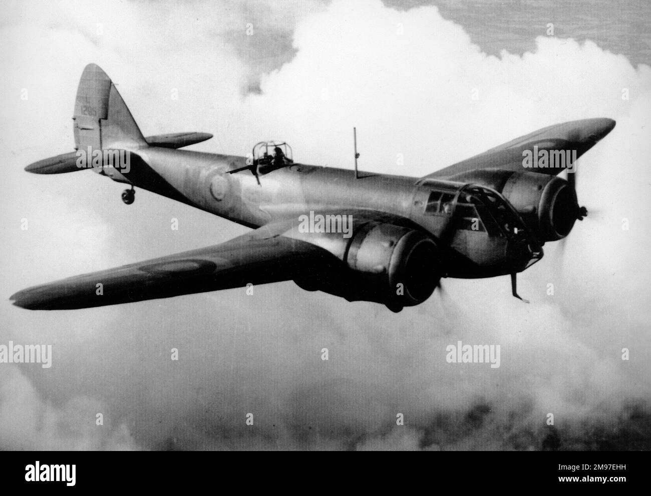 Bristol 142m Blenheim Ich war durch den Kriegsausbruch veraltet und wurde mit deutschen Händen zerfleischt. Stockfoto