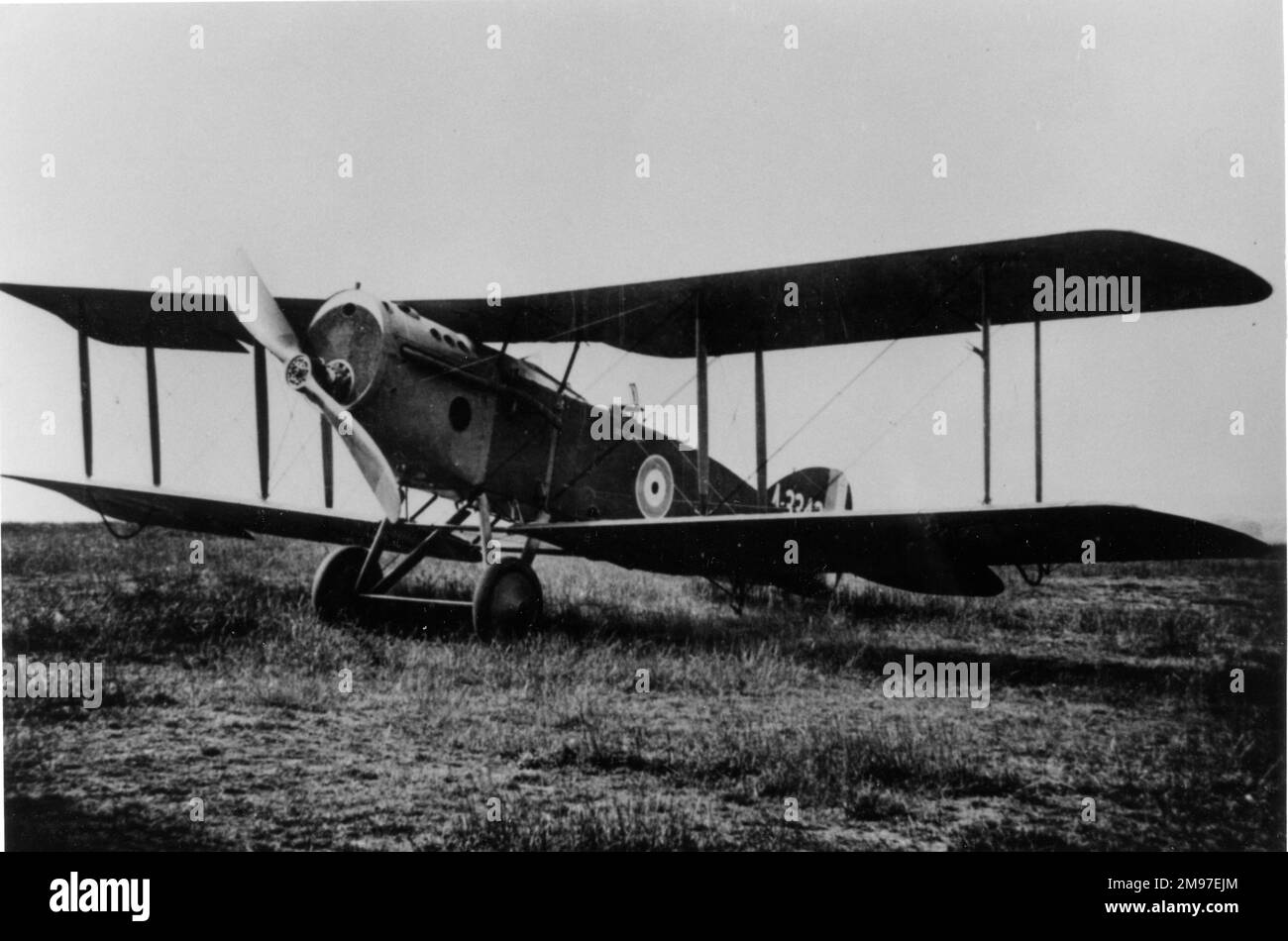 Bristol F2A trat im Frühjahr 1917 in Dienst und wurde bald von seinen 2-Mann-Crews geliebt. Stockfoto