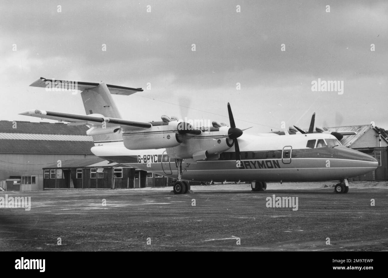 De Havilland Canada DHC-7 -Brymon. Stockfoto