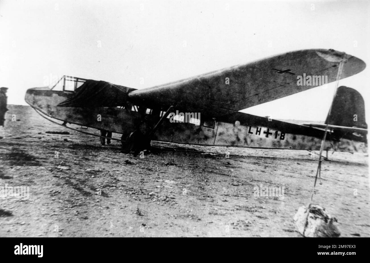DFS 230B - der erste Truppengleiter der Luftwaffe, der beim Angriff auf Belgien im Mai 1940 eingesetzt wurde und Kreta bezwang. Stockfoto