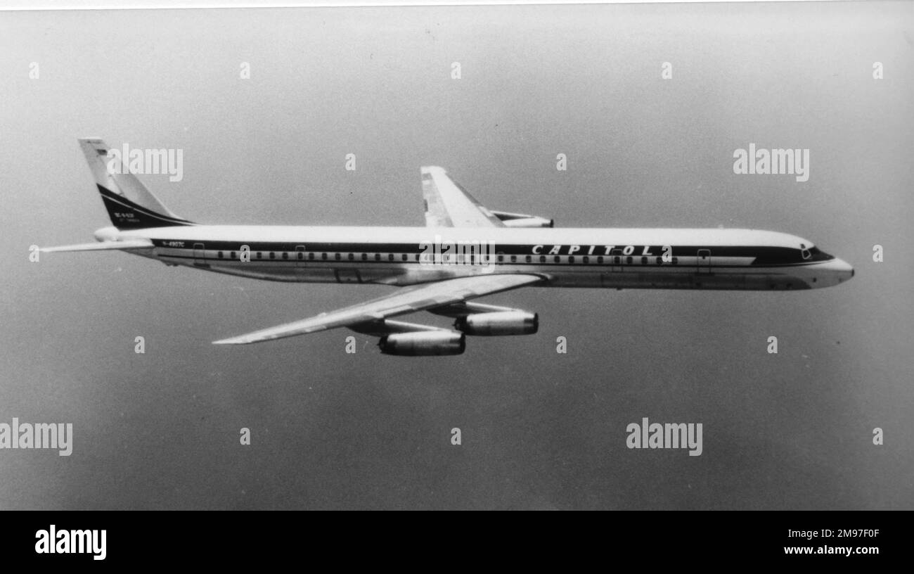 Douglas DC-8 63CF Capitol. Stockfoto