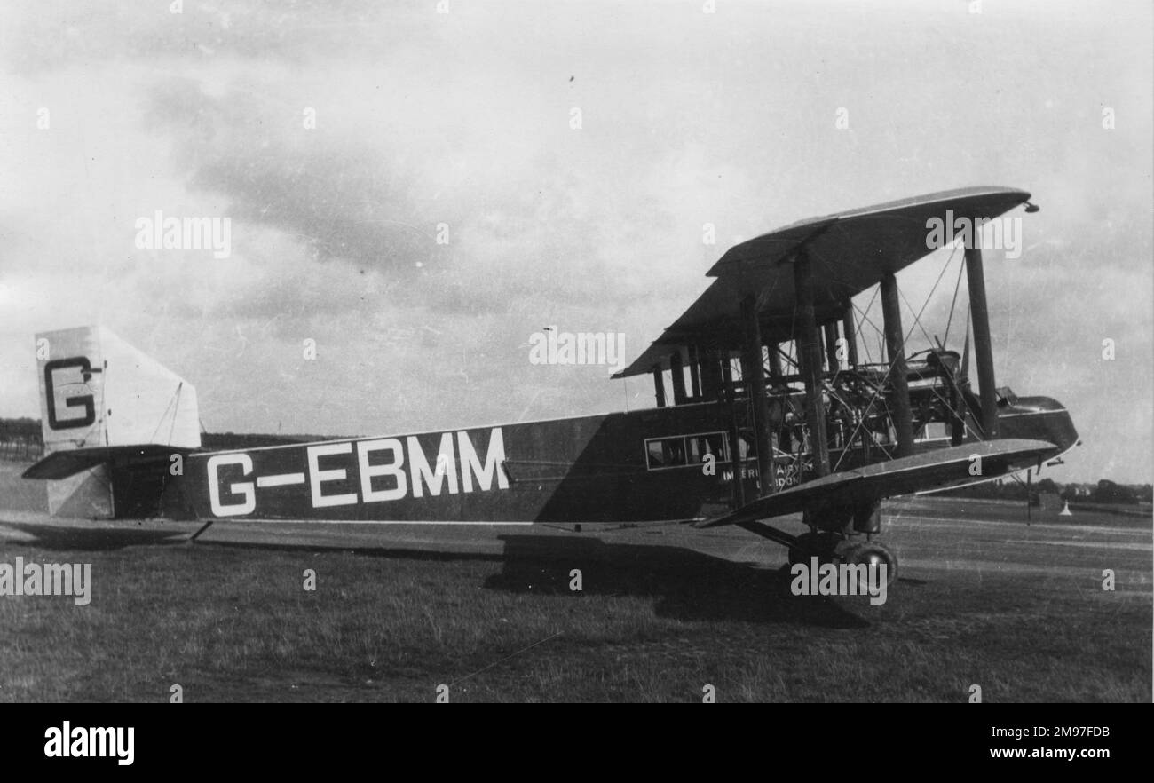 Handley Seite W.10. Der HP Type W wurde zum ersten Mal am 2. Dezember 1919 geflogen und bestand aus drei Varianten: W.8, W.9 und W.10. Alle beförderten 12 Passagiere, von denen nur 25 gebaut wurden Stockfoto