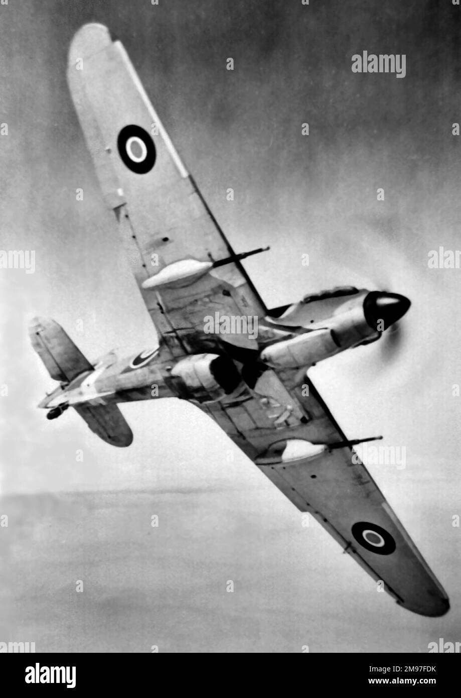 Hawker Hurrikan Mk IV - ausgestattet mit Panzerabwehrkanonen erwies sich dieses Flugzeug in Nordafrika als sehr effektiv. Stockfoto