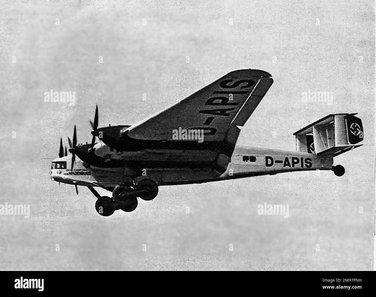 Junkers Ju G 38 auf Anflug Lufthansa. Stockfoto