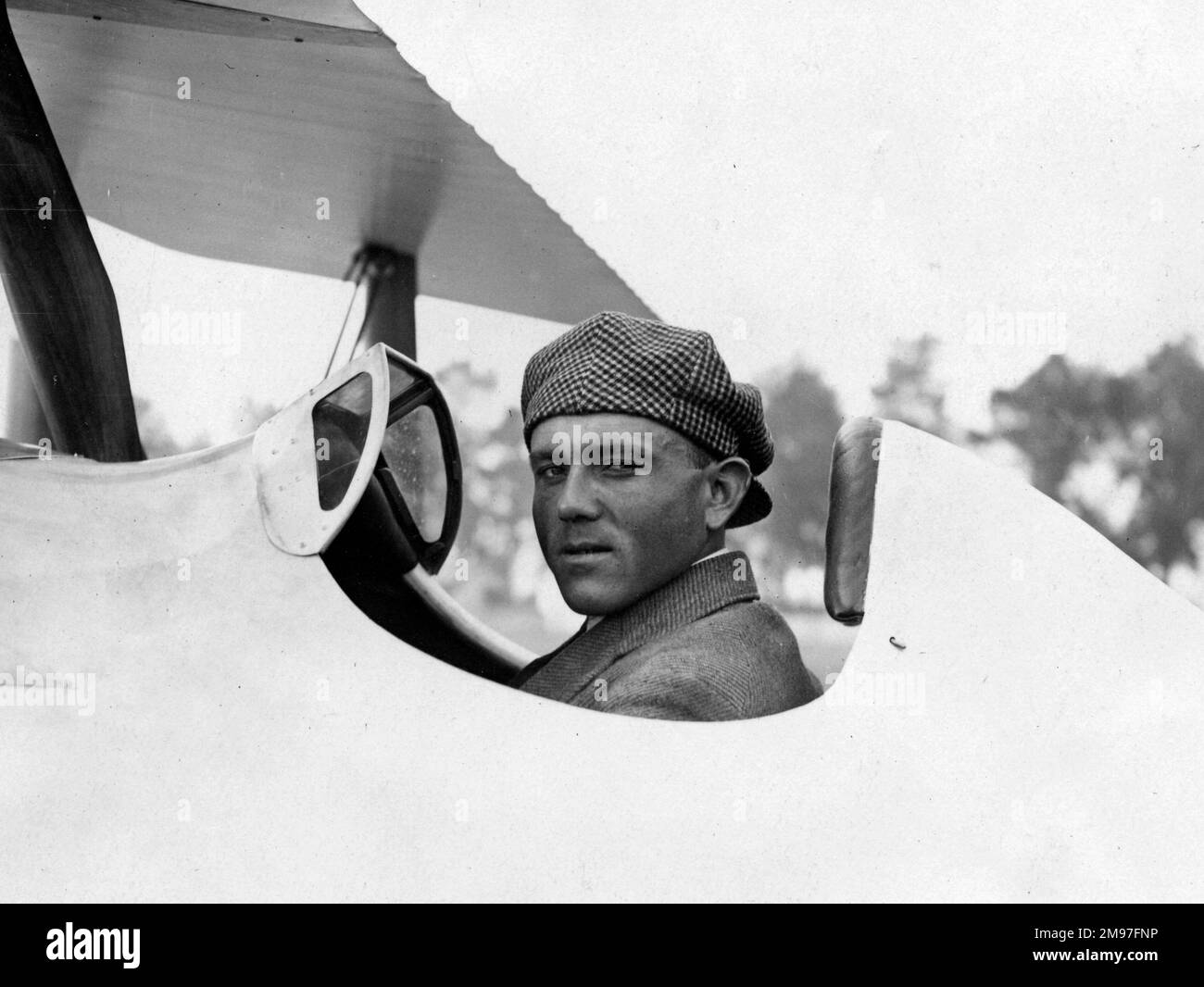 Kirsch, Georges Kampfpilot und 'Ballonjäger' in Nieuport Delage 29 '20 Gordon Bennett. Stockfoto