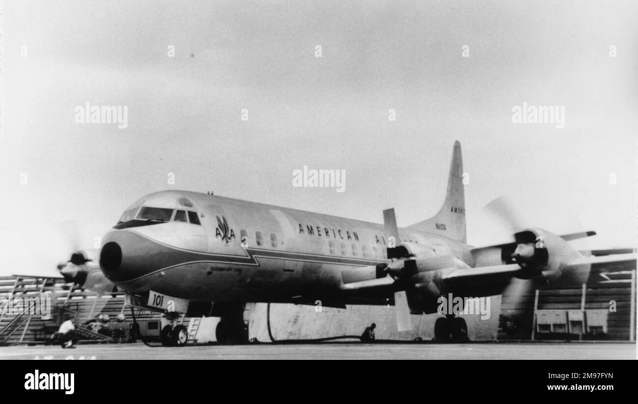 Lockheed L188 Electra-American. Stockfoto