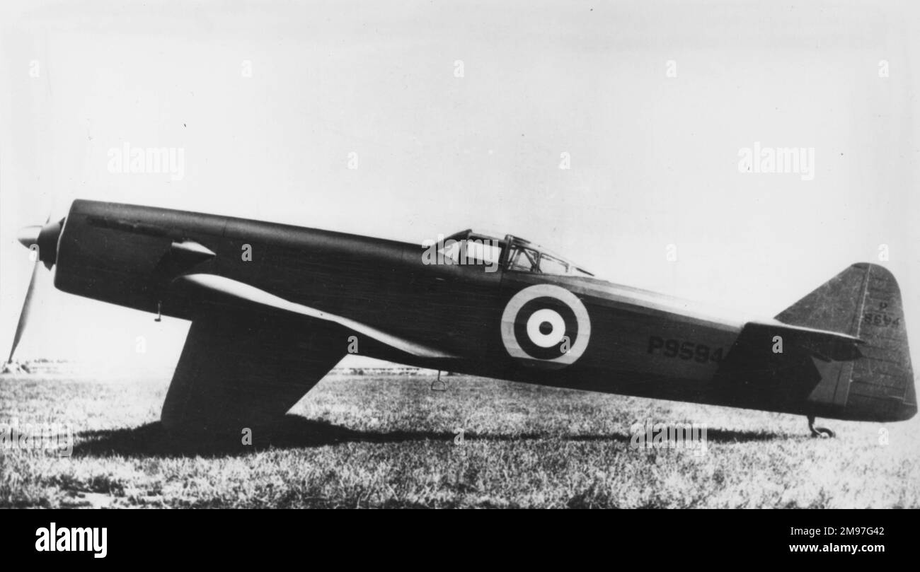 Martin-Baker MB2 – das erste Angebot eines Kämpfers eines Unternehmens, das für seinen Flugzeugabwurfsitz berühmt werden sollte. Stockfoto