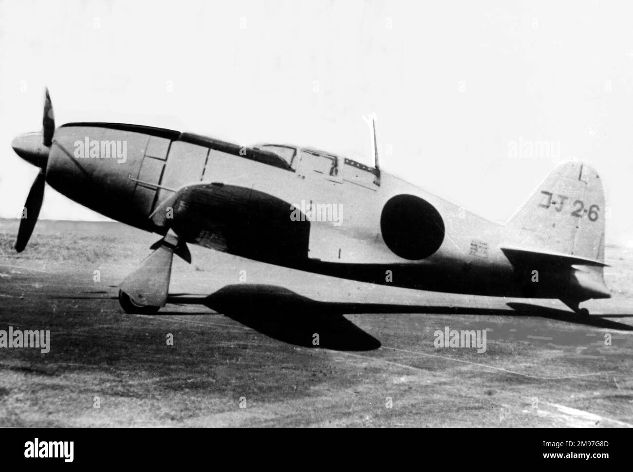 Mitsubishi J2M1 „Jack“ – dieser spezielle Abfangjäger wurde im März 1942 zum ersten Mal geflogen und hat sein früheres Versprechen, das nur 621 gebaut wurde, nie vollständig erfüllt. Stockfoto