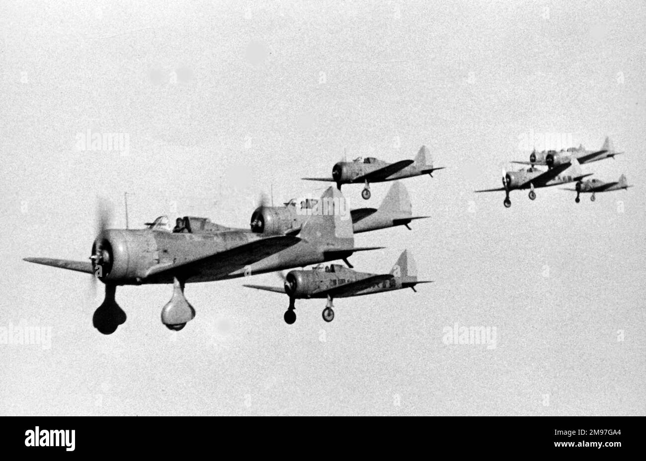 Nakajima Ki-27 Army Typ 97 „Nate“ – im Jahr 1937 in den Dienst der japanischen Armee aufgenommen, war der Kämpfer Anfang 1942 noch im Einsatz. Stockfoto