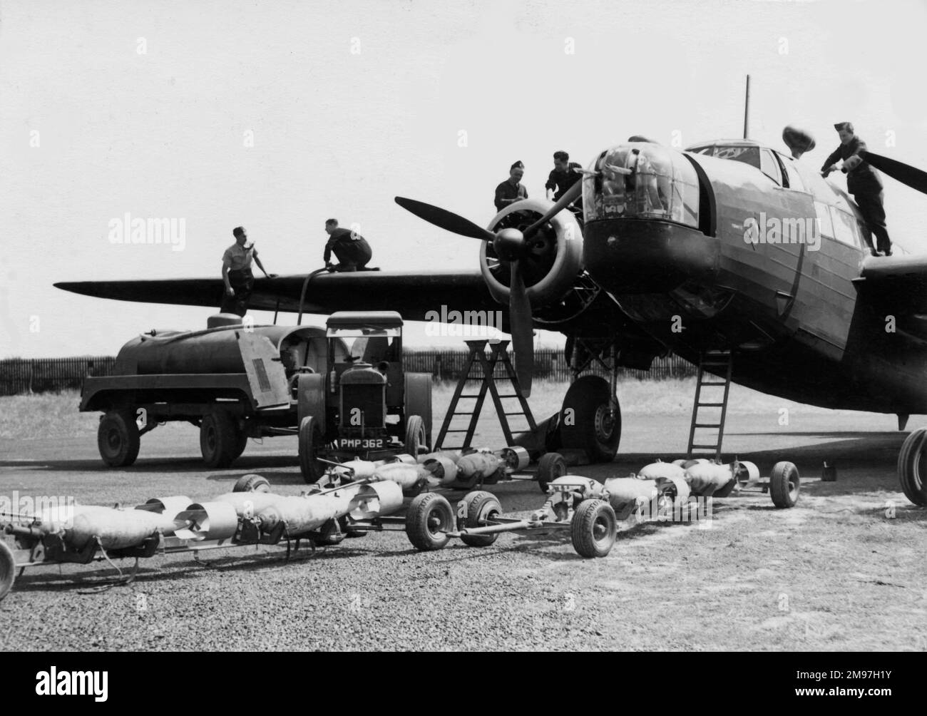 Vickers 415 Wellington IC vor dem Flug. Stockfoto