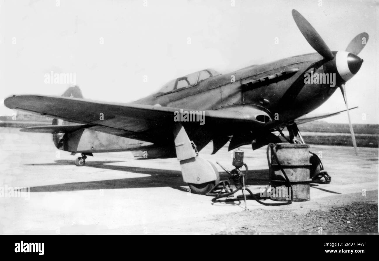 Yakovlev Yak-3 -die Yak-3- und Yak-9-Kämpfer wurden im April 1940 erstmals geflogen und sollten sich als einige der erfolgreichsten im 2. Weltkrieg erweisen. Stockfoto