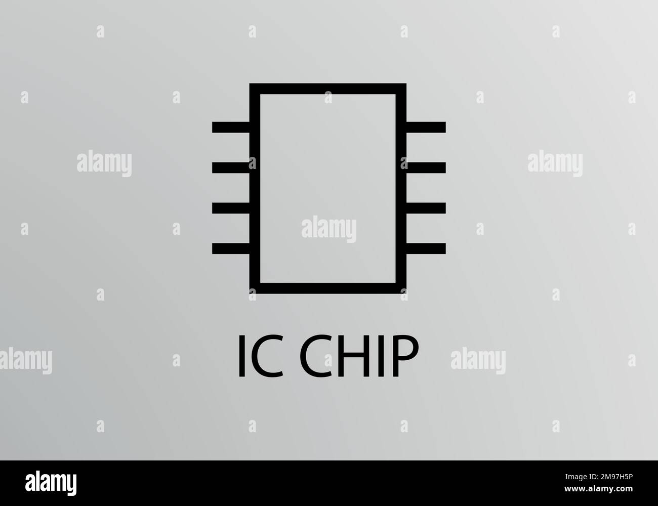 IC-Chip-Symbol, Vektorsymbol-Design. Konstruktionssymbole. Stock Vektor