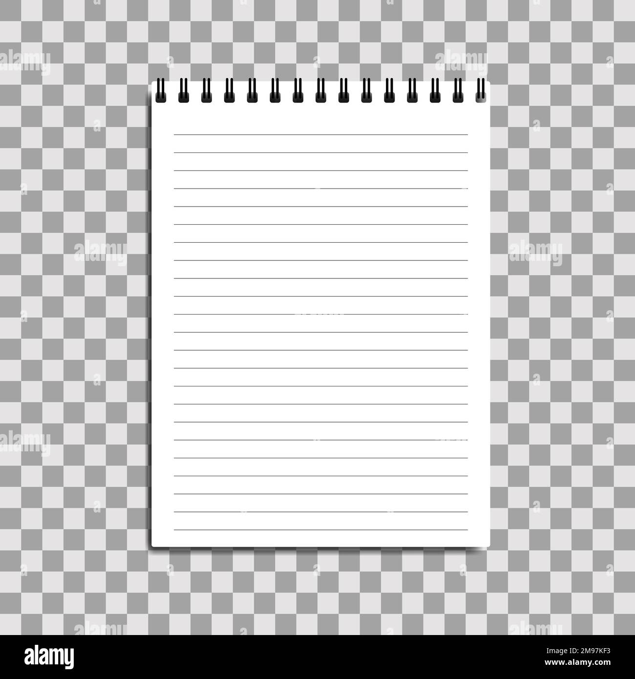 Das realistische Design der Notebookhülle in Schwarz und Weiß Stock Vektor