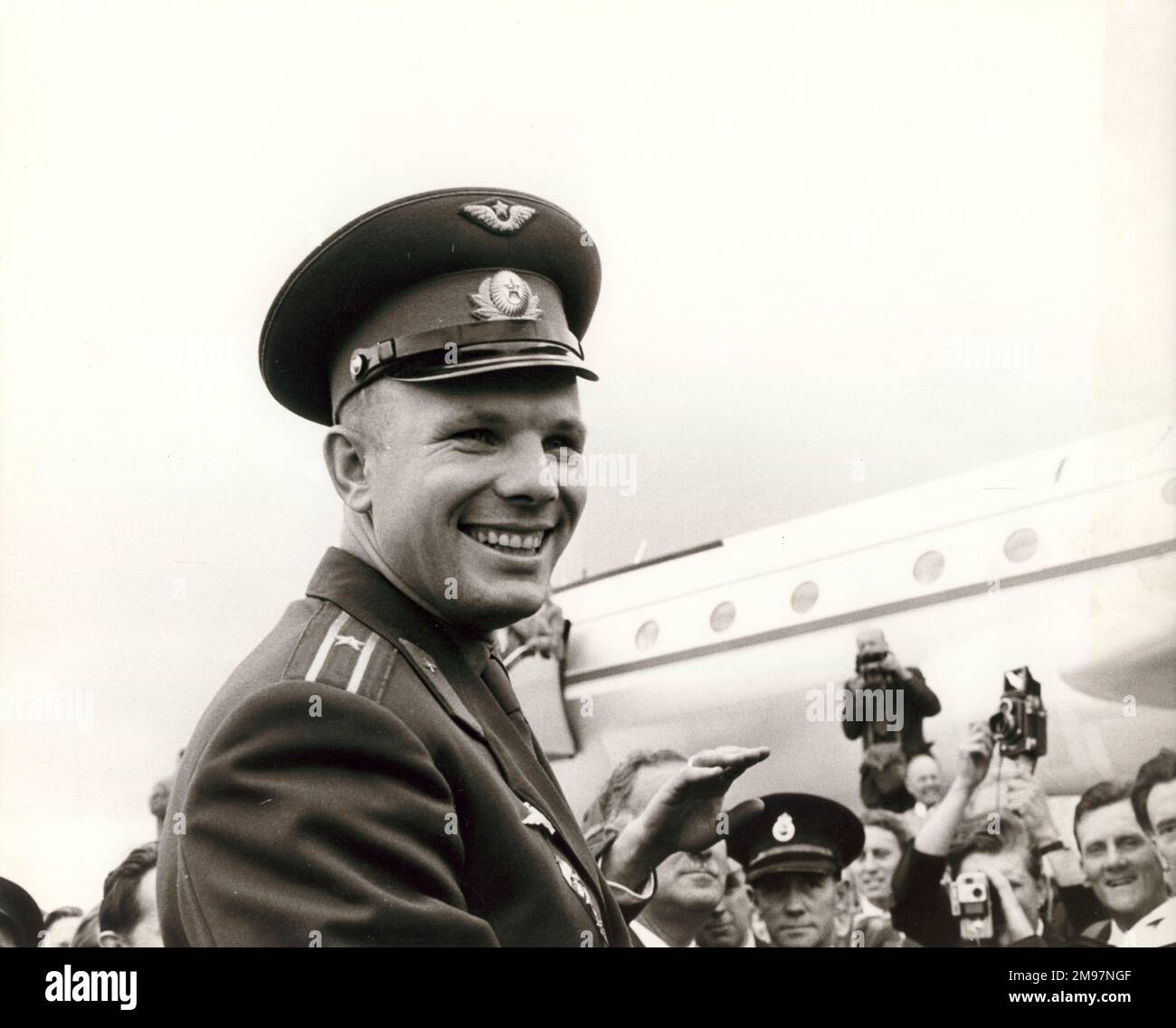 Russischer Kosmonaut Major Juri Aleksejewitsch Gagarin (1934-1968 ). Stockfoto