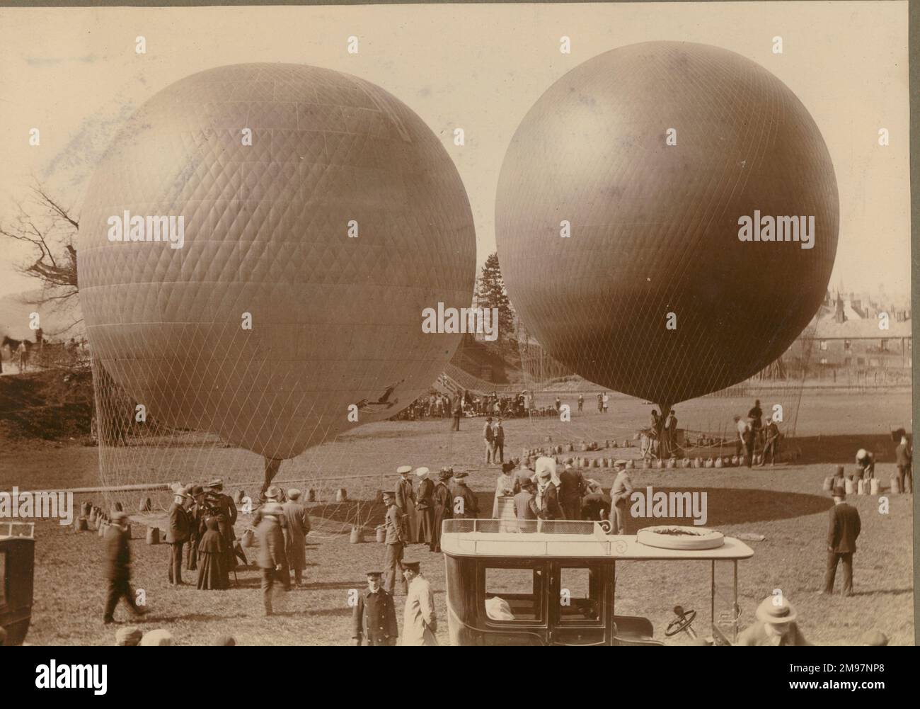 Ballons in Hurlingham. Stockfoto