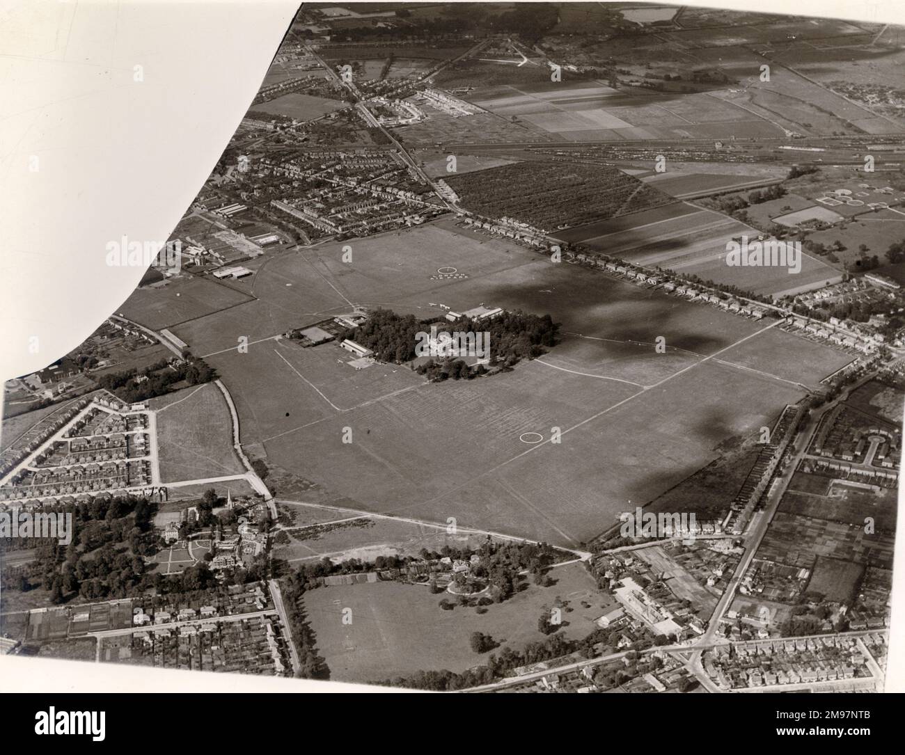 Hanworth-Flugplatz, 31. März 1937. Stockfoto