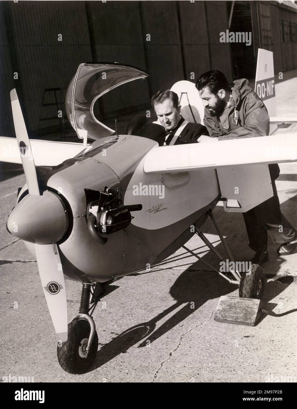 Tipsy T66-mm-Zange Mk1, OO-NIF. Stockfoto