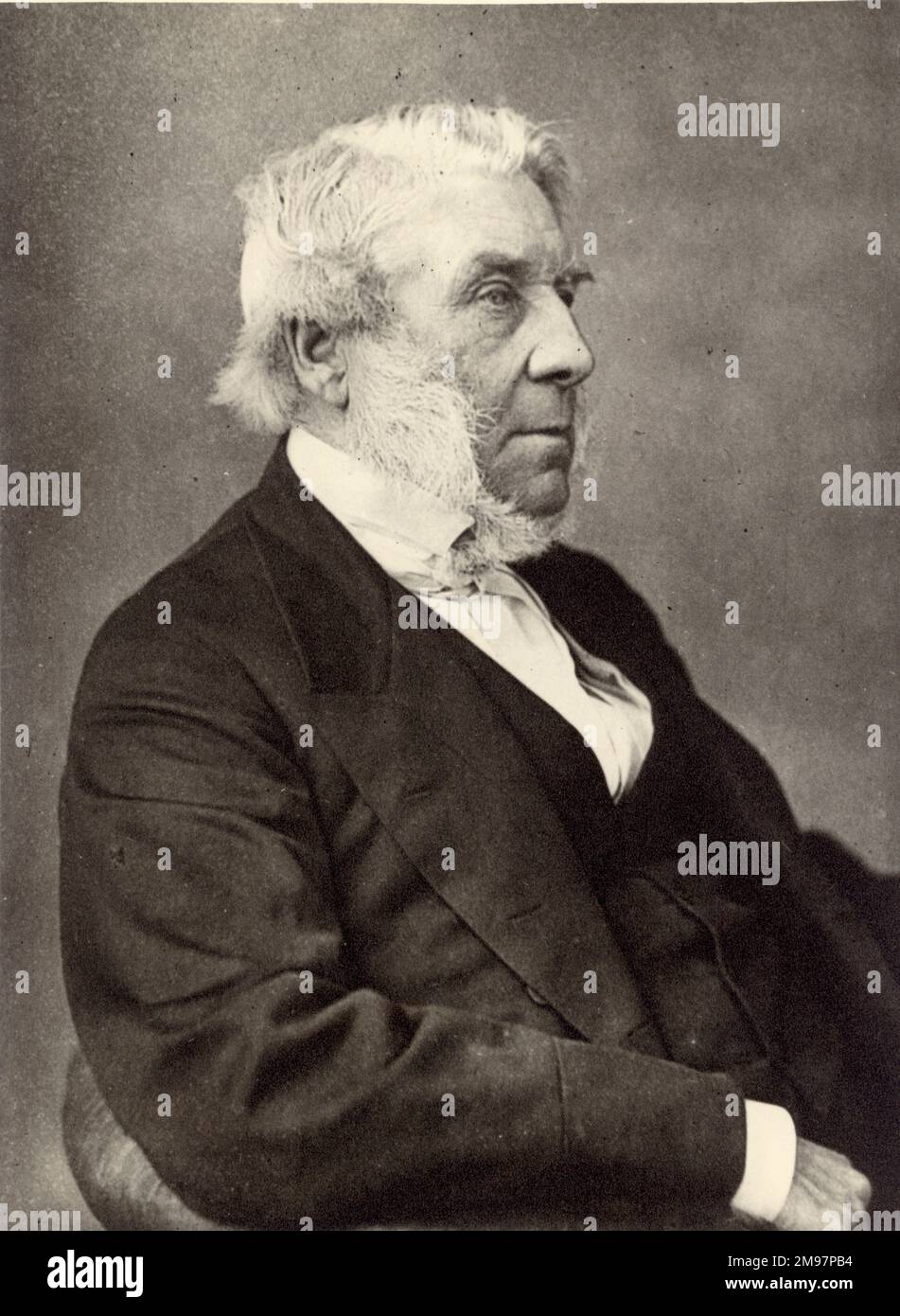 James Glaisher, FRS, 1809-1903, Meteorologe, Ballonist und Gründungsmitglied der Luftfahrtgesellschaft von Großbritannien. Stockfoto