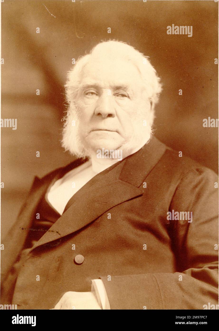James Glaisher, FRS, 1809-1903, Meteorologe, Ballonist und Gründungsmitglied der Luftfahrtgesellschaft von Großbritannien. Stockfoto