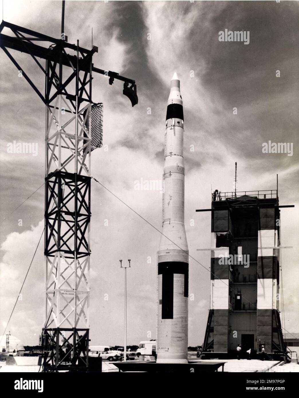 Boeing SM-80 Minuteman ICBM. Stockfoto