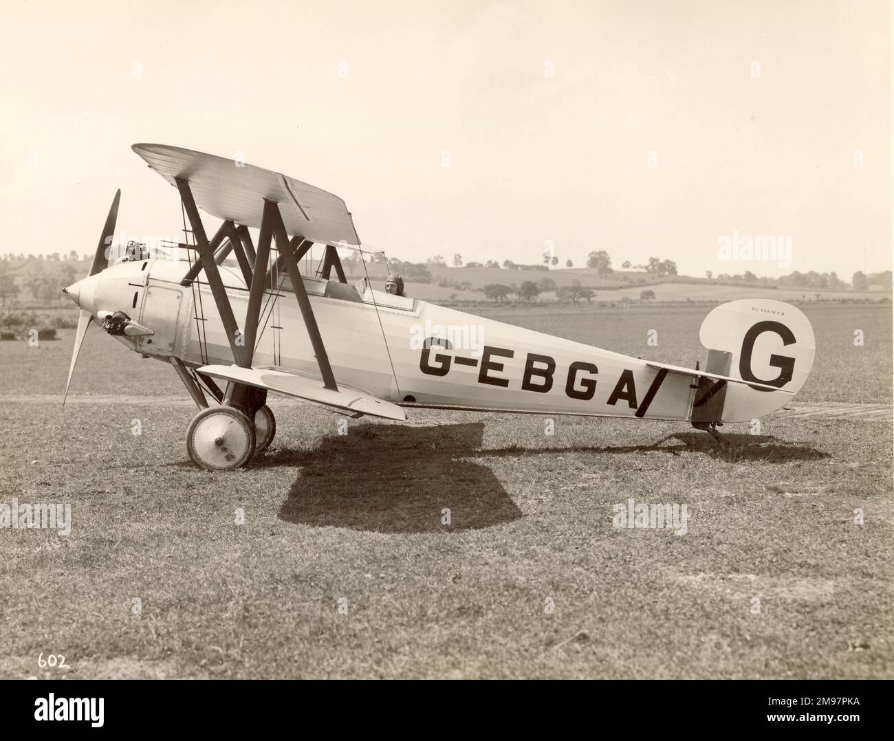 Bristol PTM, G-EBGA, Wettkampfflugzeug, 83A Lucifer. Stockfoto