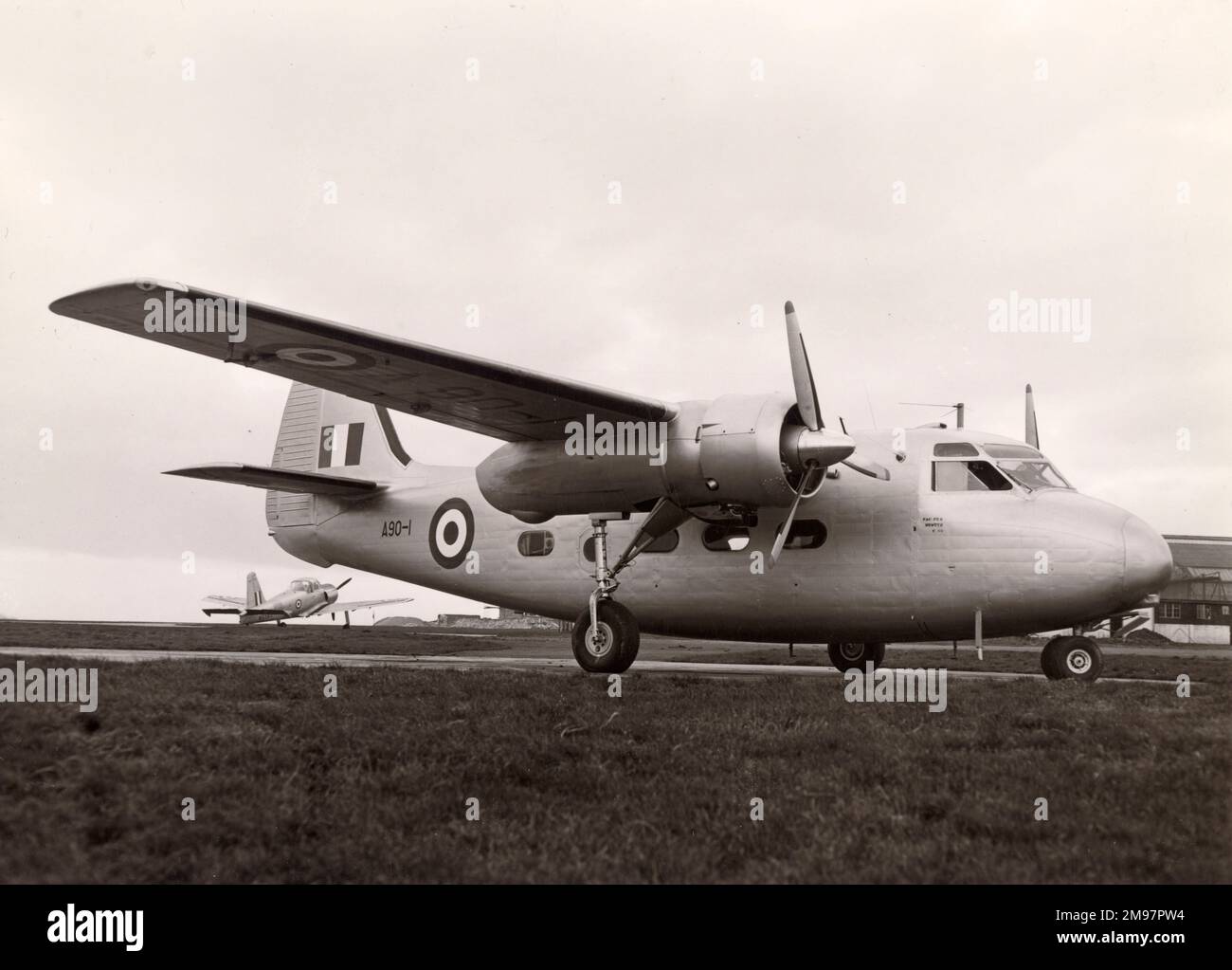 Der erste von drei Standard Percival P50 Princes, A90-1, für das Langstreckenwaffenlager in Woomera, Australien. Sie werden von der Royal Australian Air Force betrieben. Stockfoto
