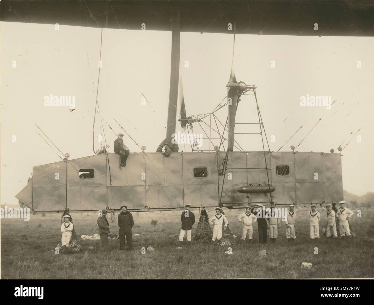 Die Gondel des Naval Airship No3, Astra Torres, 12. Juni 1913. Stockfoto