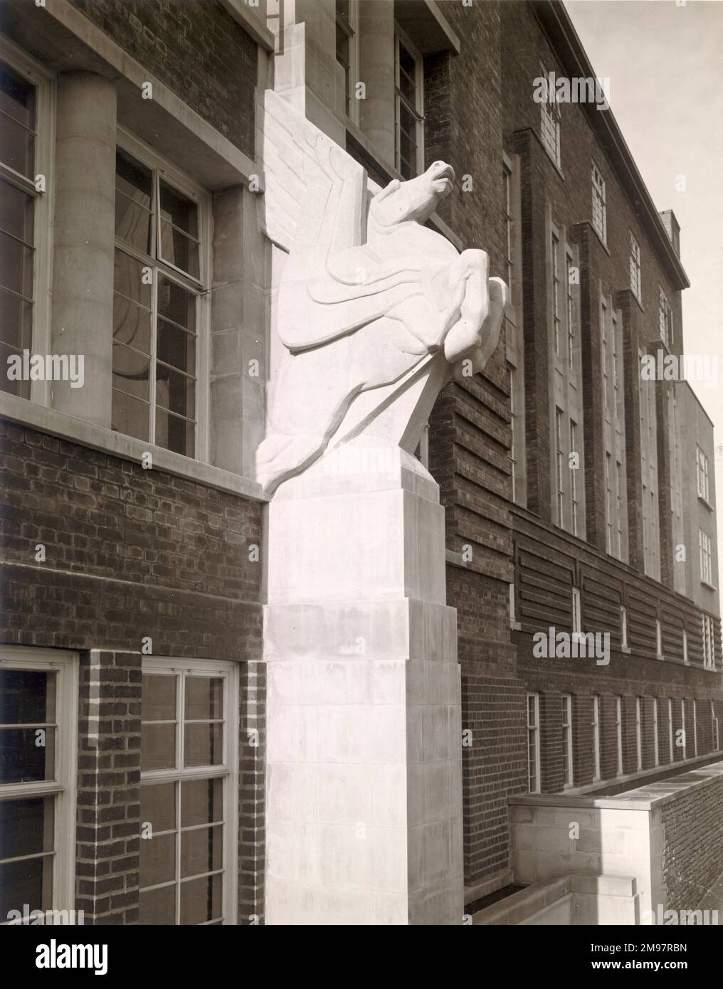 Pegasus on Filton House, die Verwaltungsbüros von Bristol Aeroplane, Co Ltd. c.1936. Stockfoto