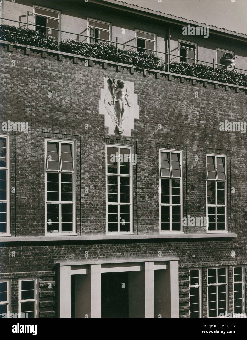 Quecksilberentlastungen auf Filton House, den Verwaltungsbüros von Bristol Aeroplane, Co Ltd. c.1936. Stockfoto