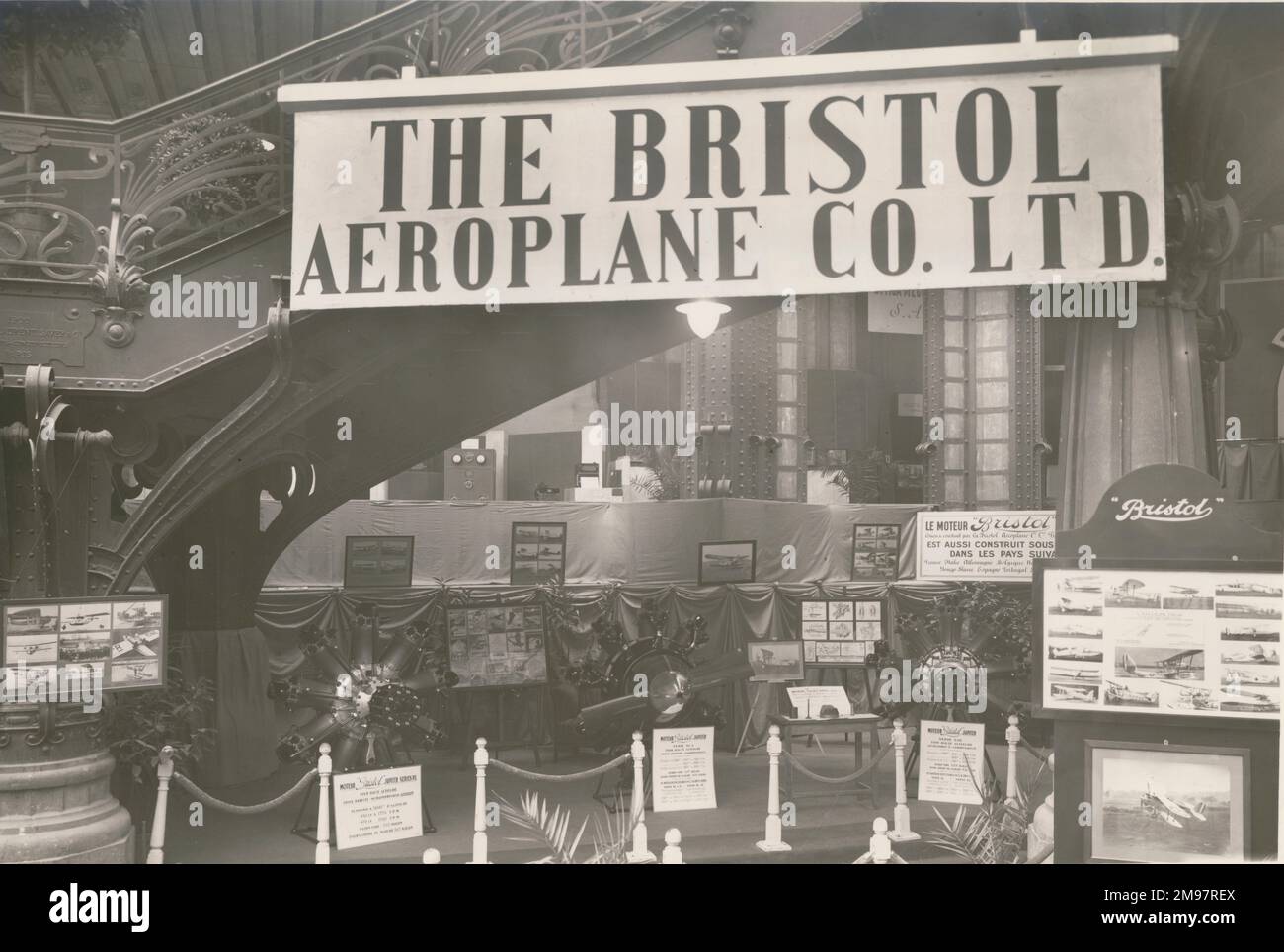 Bristol Aeroplane Co Ltd. Auf einer Ausstellung. Stockfoto