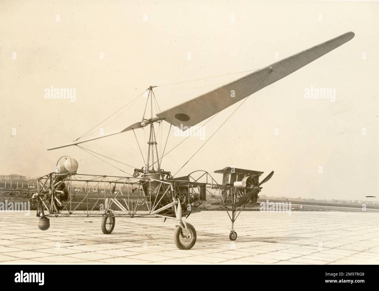 Von Baumhauer Helicopter von 1925. Stockfoto