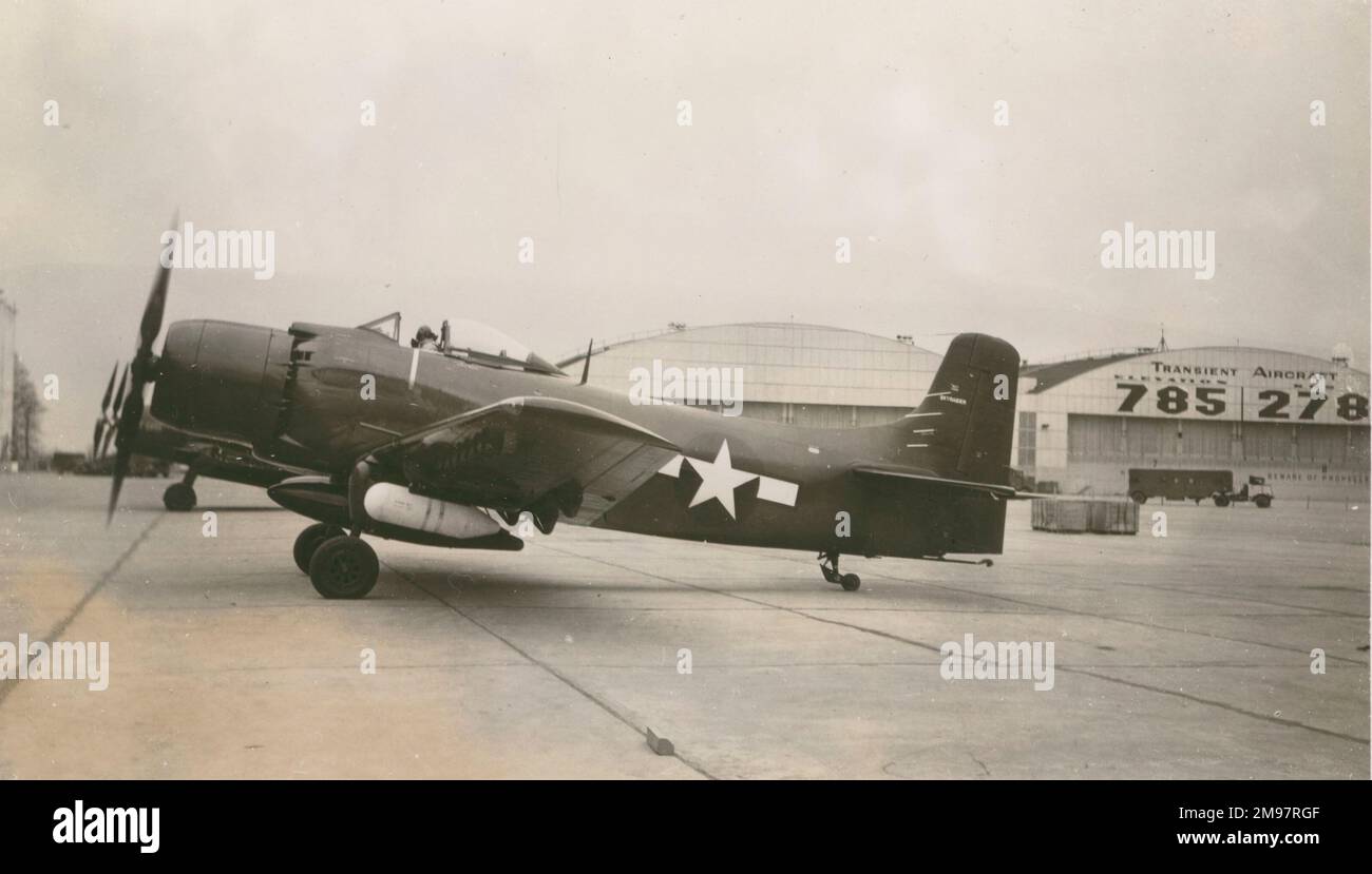 Douglas AD-1 Skyraider. Stockfoto