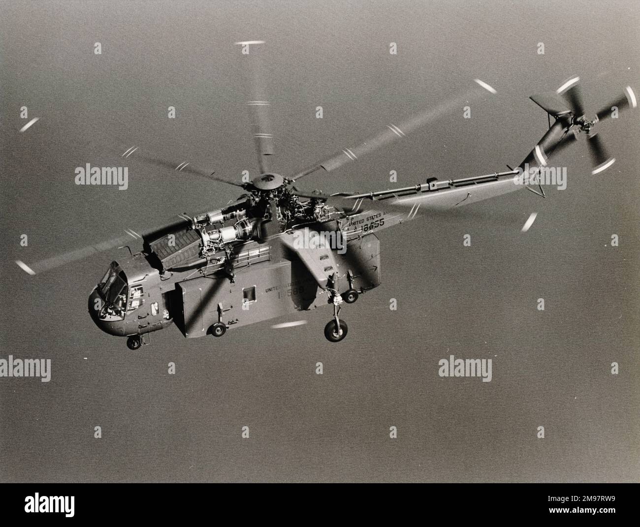 Sikorsky CH-54A Tarhe, 68-18455 (S-64 Skycrane). Stockfoto