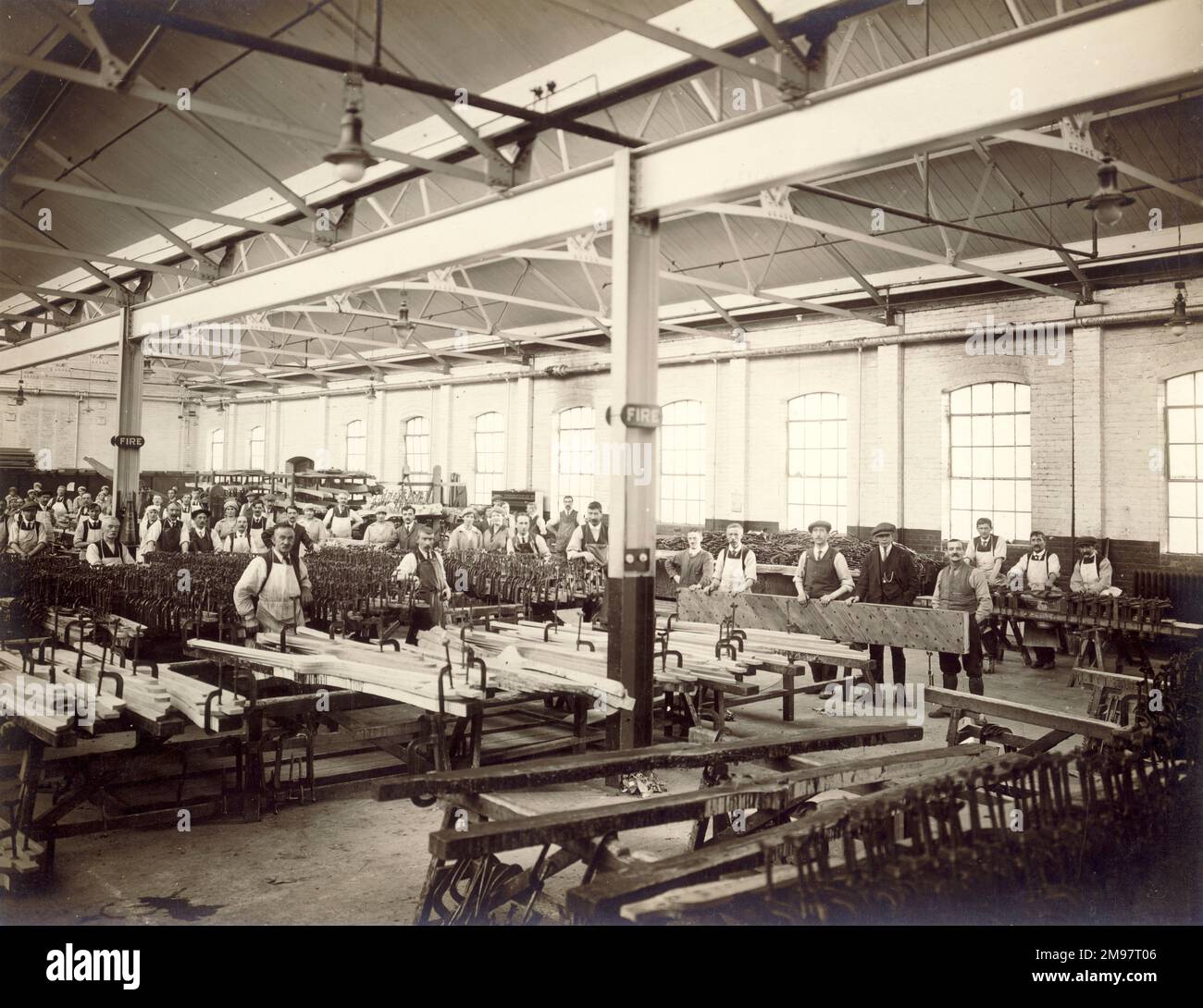 Bristol Propeller Shop 1918. Stockfoto