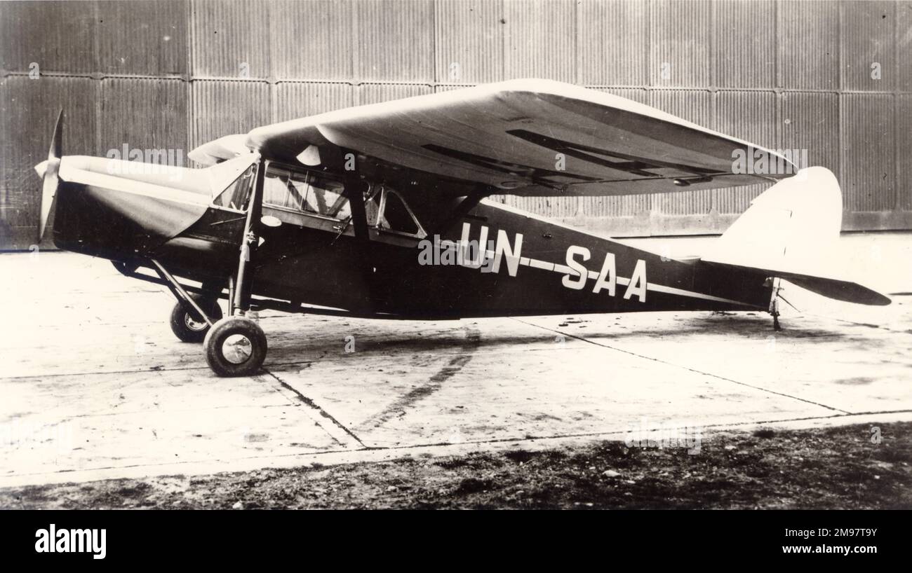 De Havilland DH80A Puss Moth, UN-SAA. Stockfoto