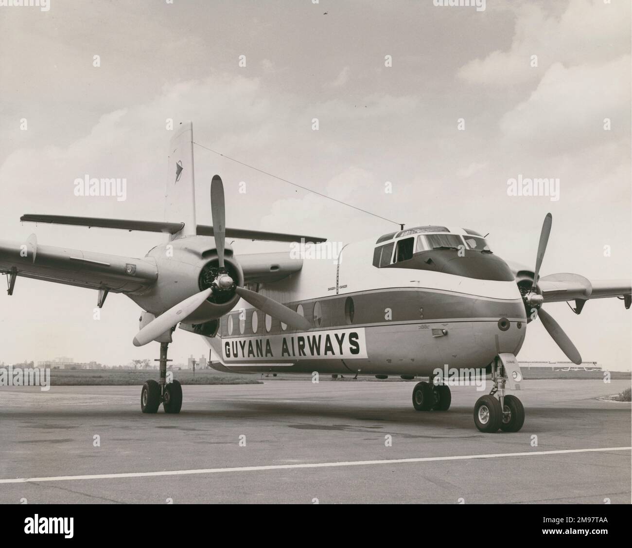 De Havilland Canada DHC4 Caribou von Guyana Airways. Stockfoto