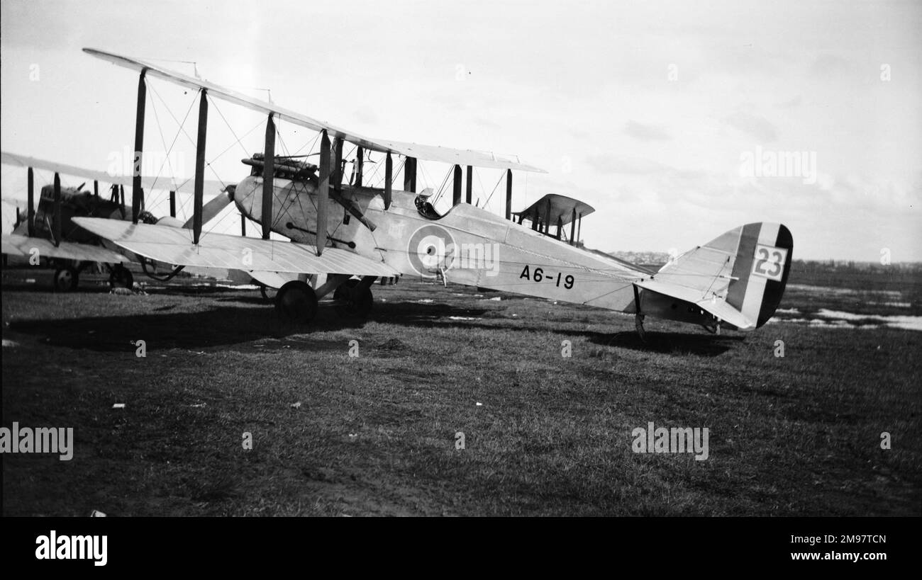 De Havilland DH9, A6-19. Stockfoto