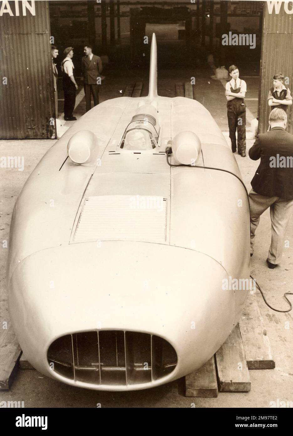 Captain George Eystons Thunderbolt Weltrekordwagen von 1937/38. Stockfoto