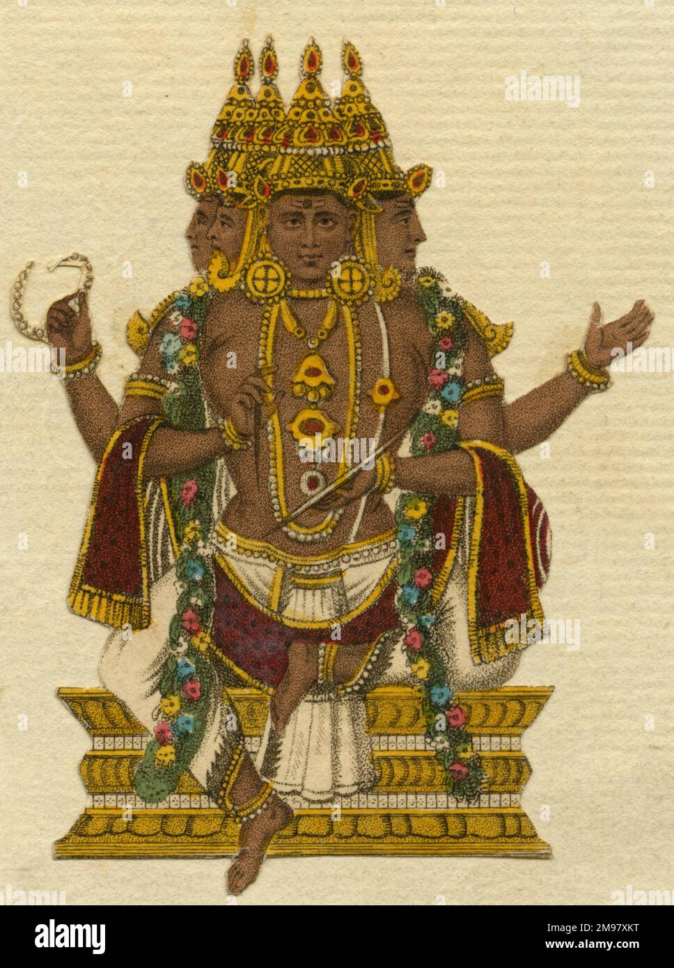 Indische HinduTriade (Brahma, Vishnu und Shiva), große Dreifaltigkeit