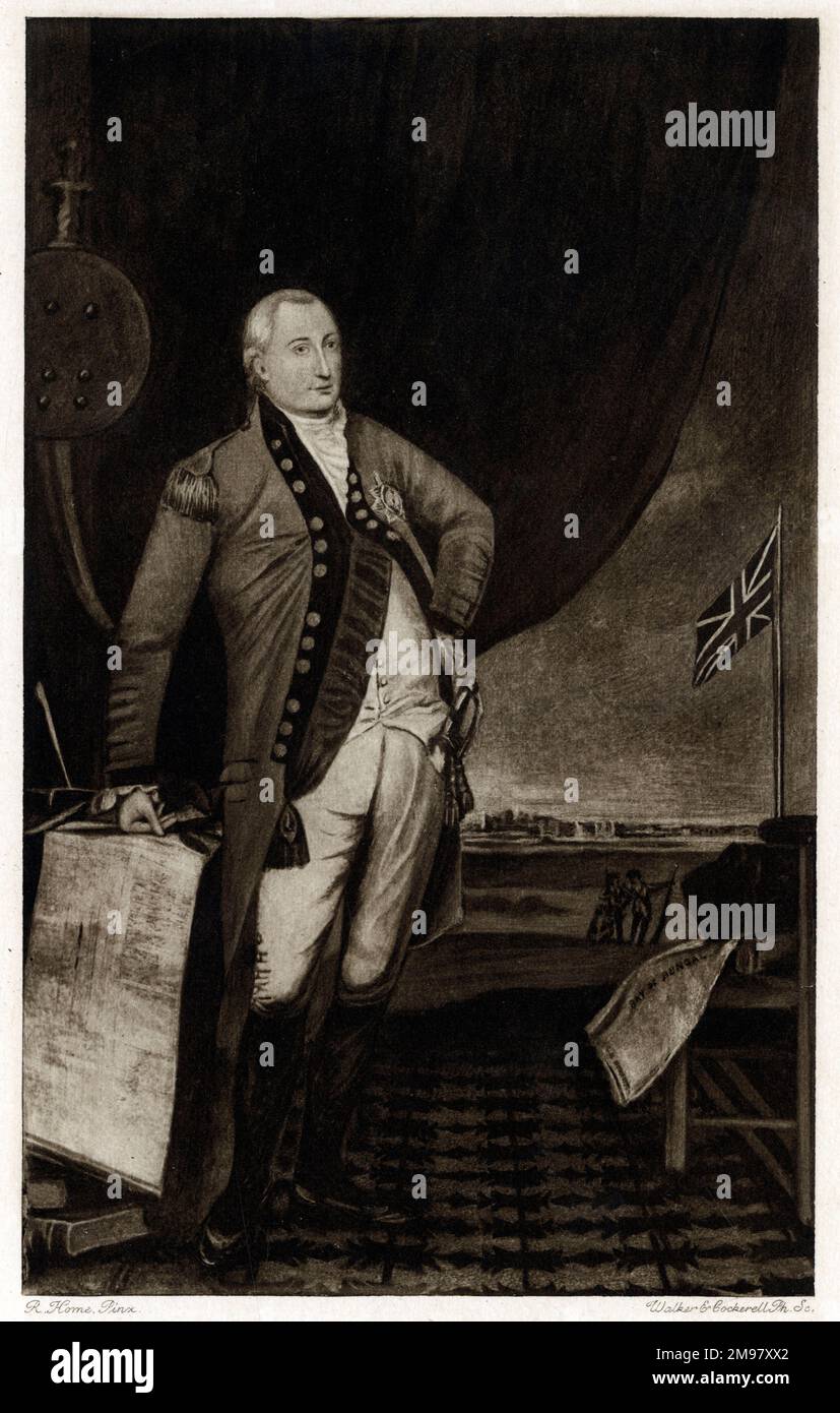 Generalleutnant Earl Cornwallis, KG (Charles Cornwallis, 1. Marquess Cornwallis, 1738-1805), britischer Armeeoffizier und Kolonialverwalter. Stockfoto