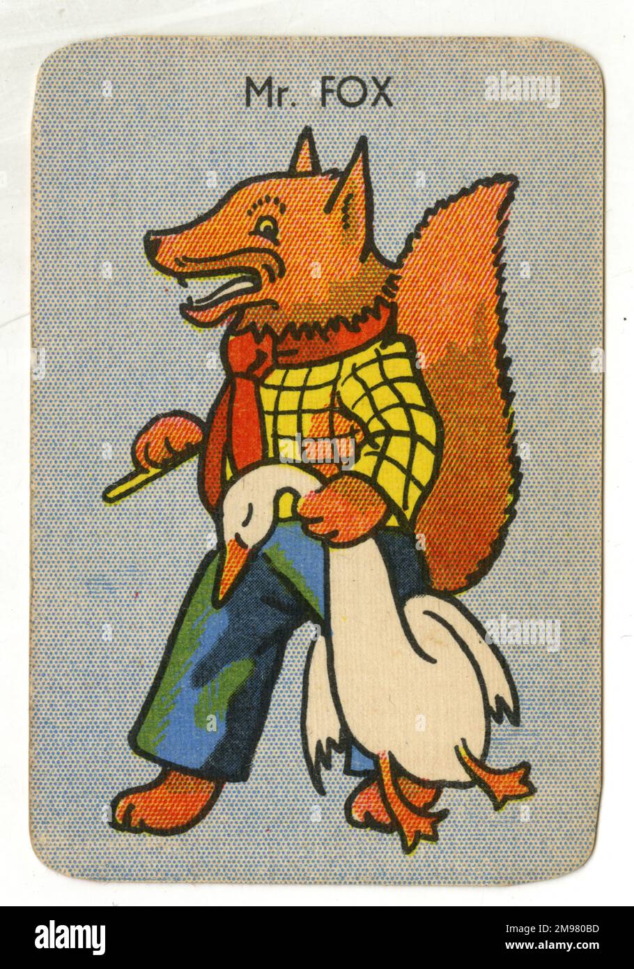 Fröhliche Familientiere - Mr. Fox. Stockfoto