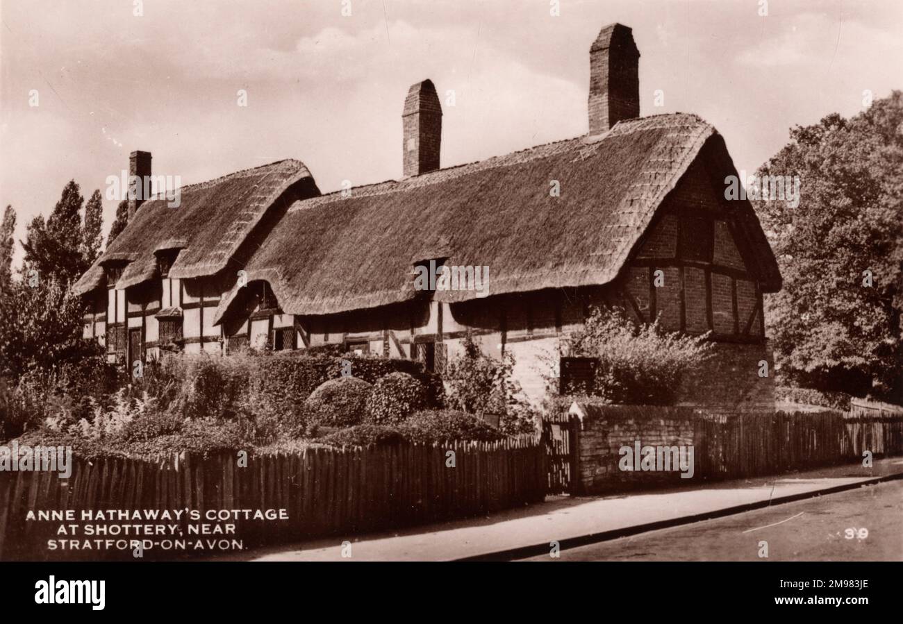 Anne Hathaway's Cottage in Shottery, nahe Stratford-upon-Avon, Warwickshire, England. Stockfoto