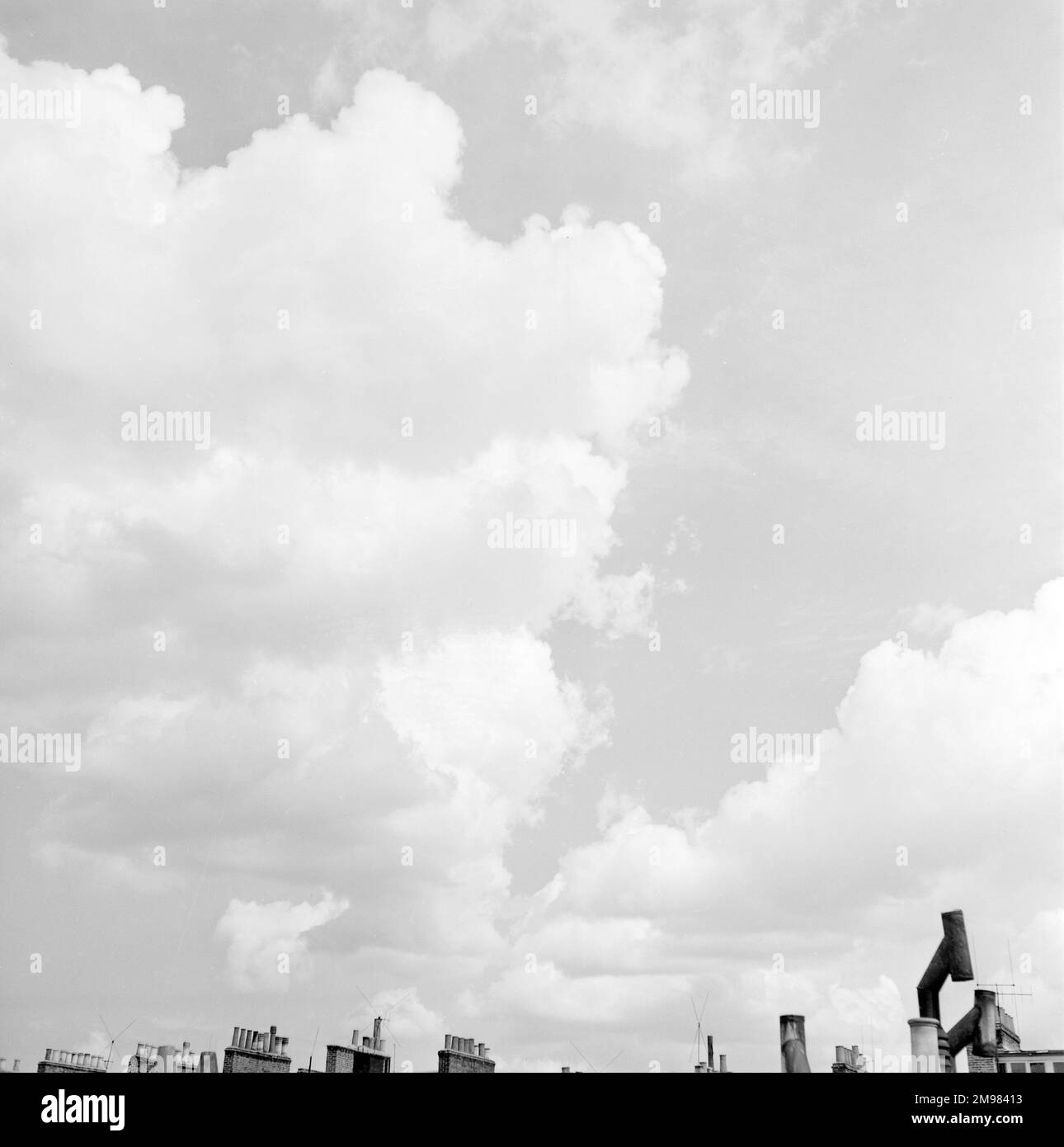 Werbematerial--Stillleben der Wolken. Stockfoto