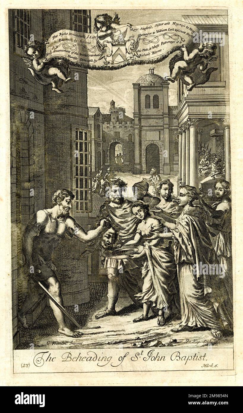 Die Enthauptung von Johannes dem Täufer - Mark 6. Stockfoto