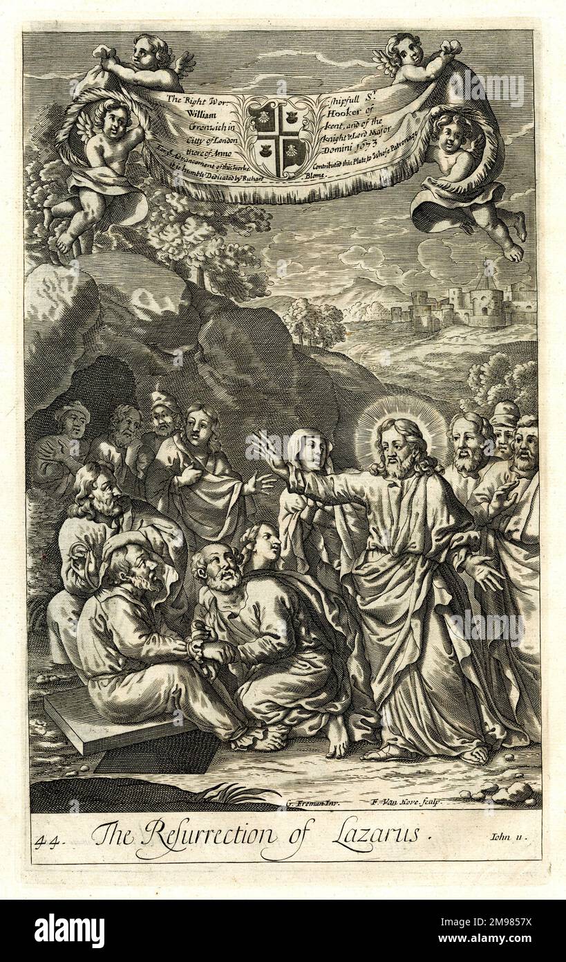 Auferstehung des Lazarus - Johannes 11. Stockfoto