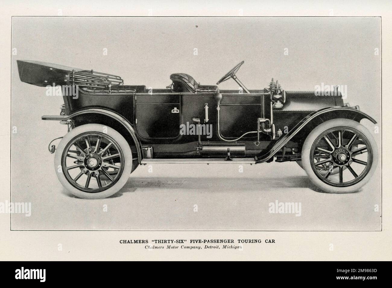 Chalmers Thirty-Six Touring Car für fünf Passagiere, Chalmers Motor Company, Detroit, Michigan, USA. Stockfoto