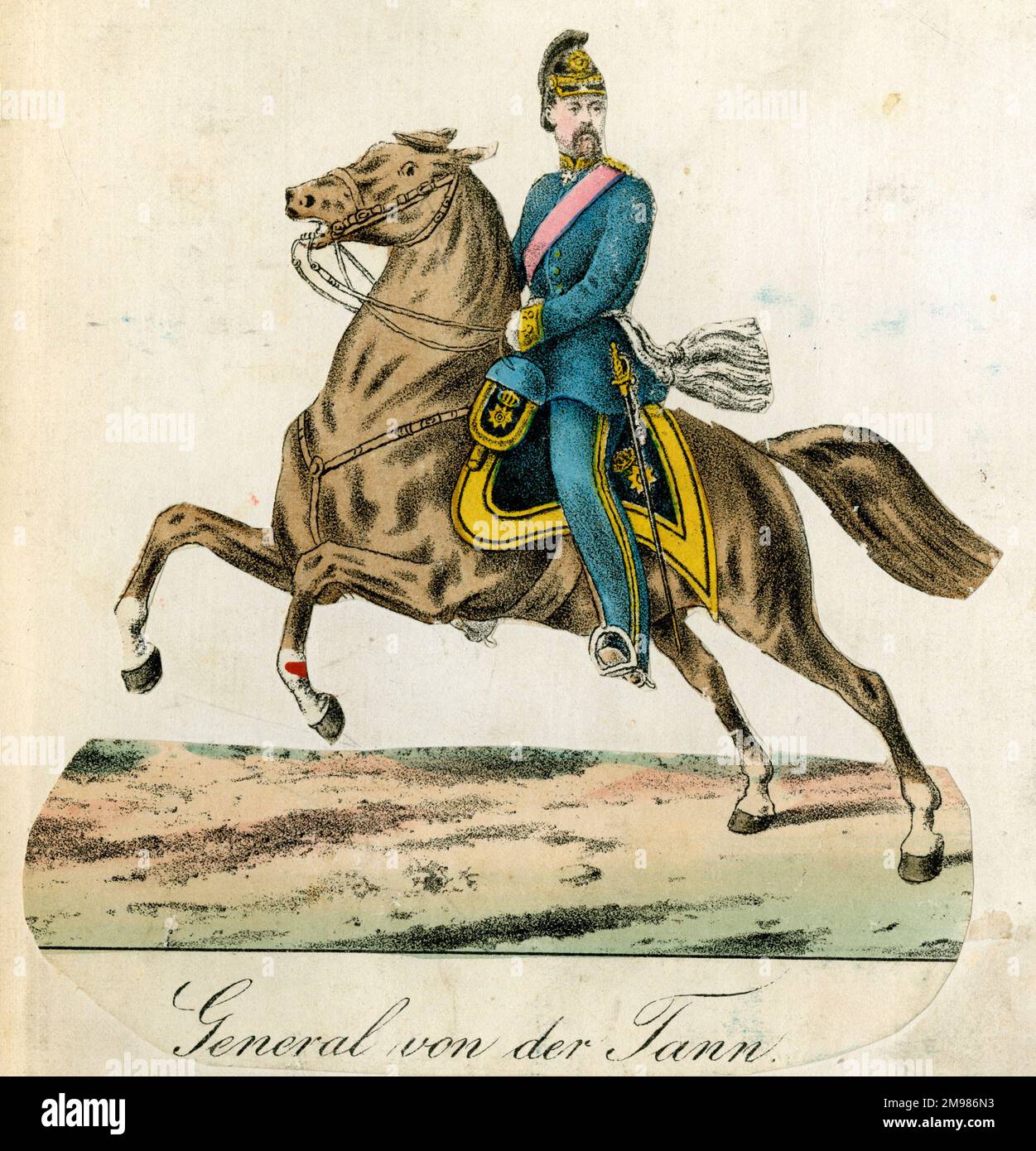 Deutscher Militärschrott -- General Ludwig Freiherr von der Tann-Rathsamhausen (1815-1881). Stockfoto